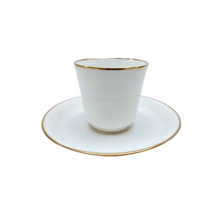 Art Nouveau Dragonfly Handle Demitasse Duo 1900s