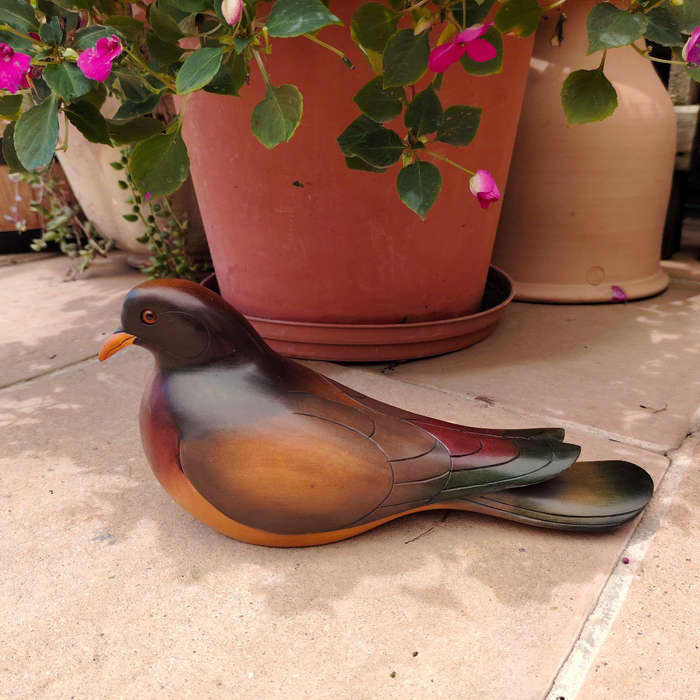 Feathers of Knysna carved and hand painted Female Dove Ltd Bird