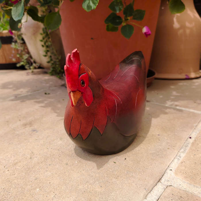 Feathers of Knysna carved and hand painted Female Hen Ltd Bird