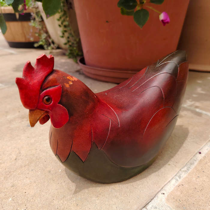 Feathers of Knysna carved and hand painted Female Hen Ltd Bird