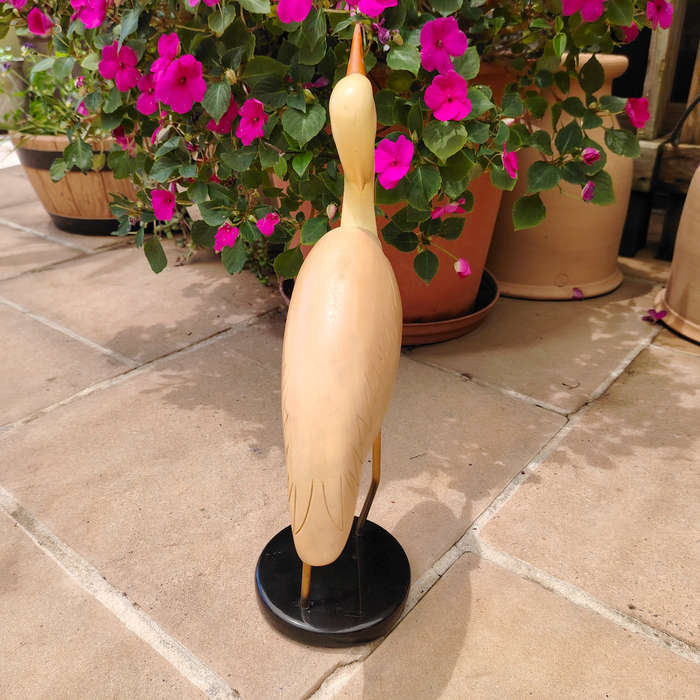 Feathers of Knysna carved and hand painted Cattle Egret Ltd Bird