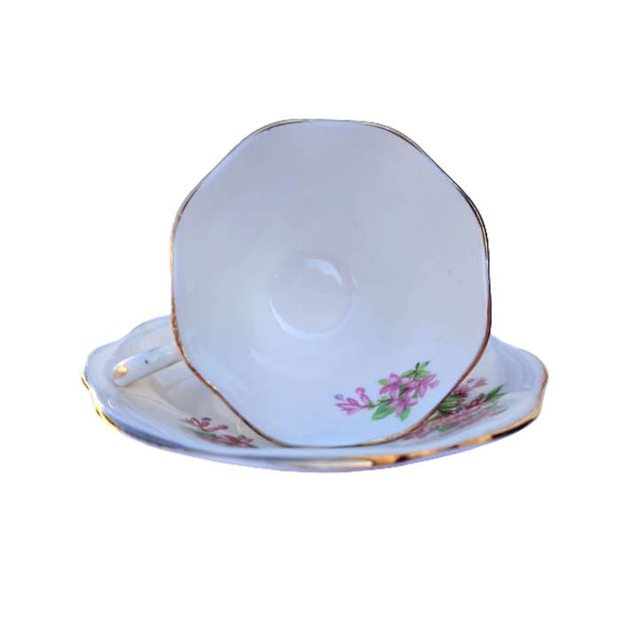 Foley Fine Bone China Pink Flowers Duo