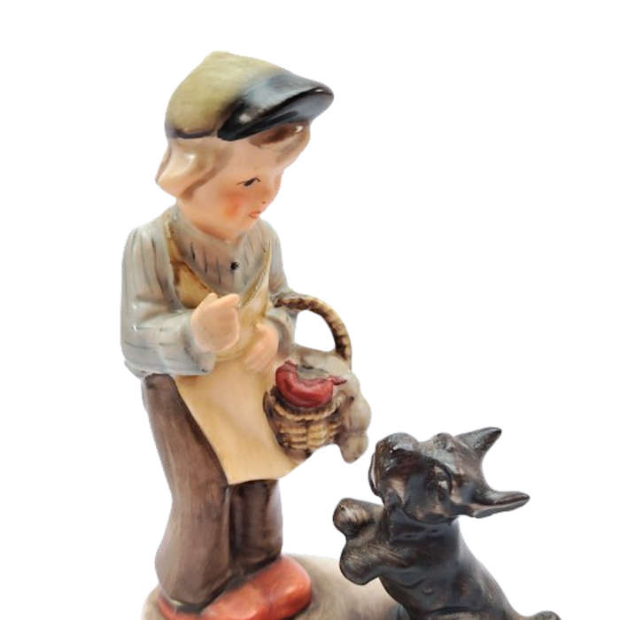 Friedel Bavaria Made In Western Germany Boy with Dog Figurine