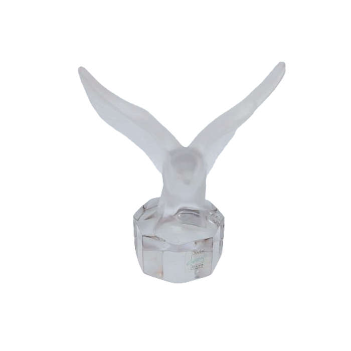 Goebel Frosted Crystal Glass Eagle Paperweight
