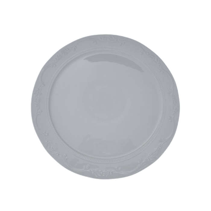 Huguenot Royal Large White Round Porcelain Charger Plate