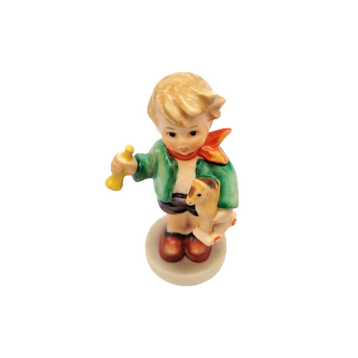 Goebel Hummel Figurine, Boy Holding Horse TKM 4 1964-1972