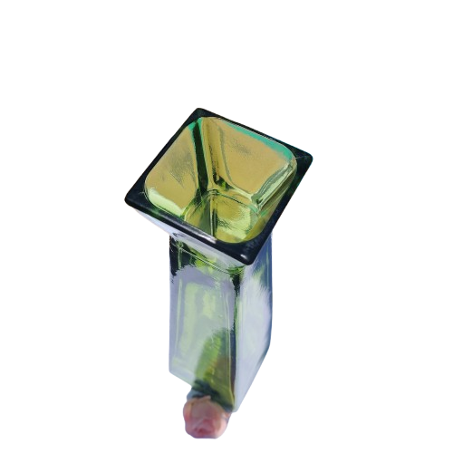 Tall Empoli Green Pyramid Shaped Vase