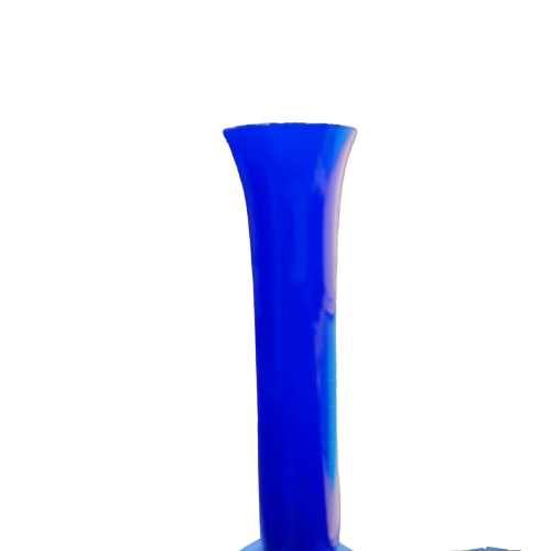 Tall Cobalt Blue White Interior Bud Vase