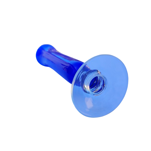Tall Cobalt Blue White Interior Bud Vase