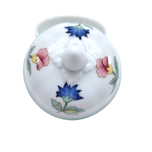 Heinrich W Germany Round Porcelain Lidded Trinket Box
