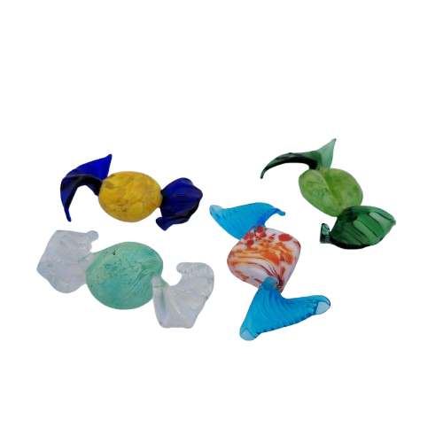 Vintage Murano Blown Glass Wrapped Art Glass Candy Sweets