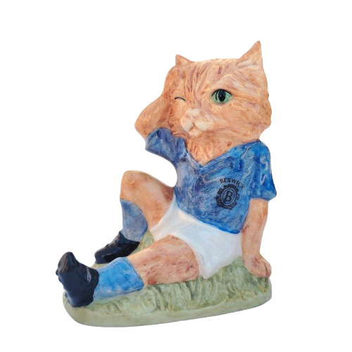 Beswick Royal Doulton England Footballing Felines Mee-Ouch Cat Figurine