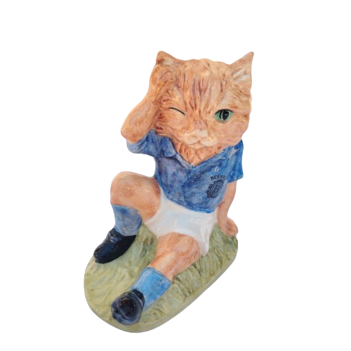 Beswick Royal Doulton England Footballing Felines Mee-Ouch Cat Figurine