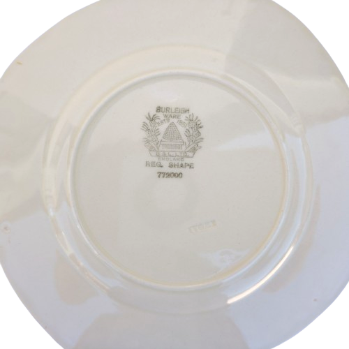 Burleigh Art Deco Cream Bone China with Orange and Yellow
