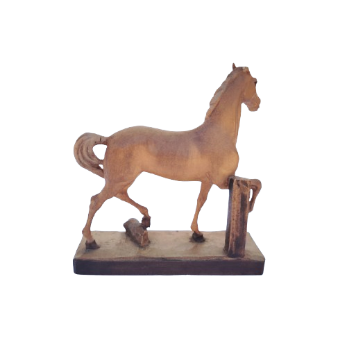 Vintage Wooden Standing Horse