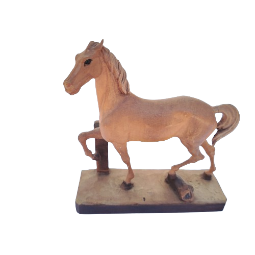 Vintage Wooden Standing Horse