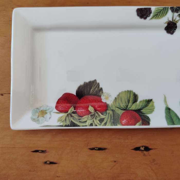 Living Art by Stoneage Australia  Fine Bone China Large Oblong Plate
