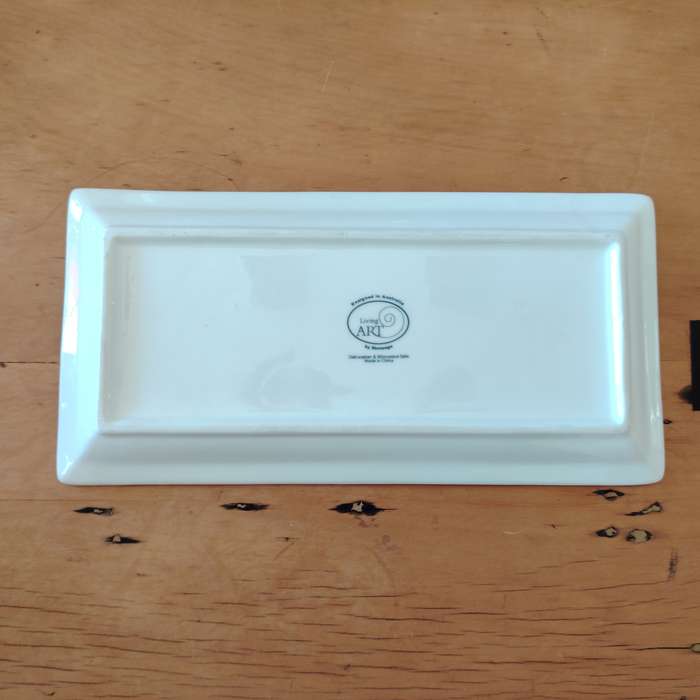 Living Art by Stoneage Australia  Fine Bone China Large Oblong Plate