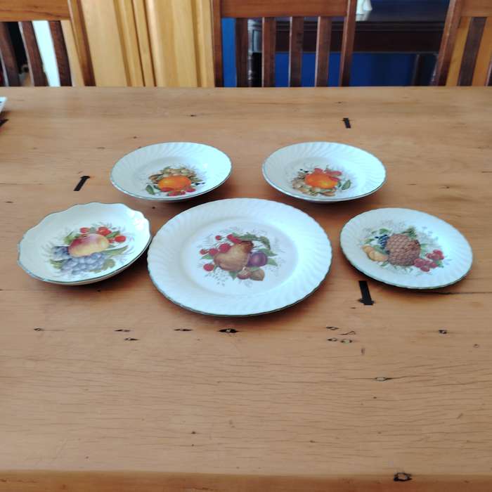 The Wiesenthal Paradise Valley 2142 Porcelain Fruit Plates and Bowls