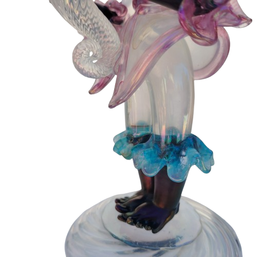 Murano Barovier Blackamoor figure Art Glass Candlestick