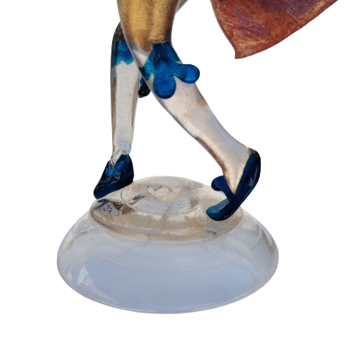 Murano Spanish Bullfighter art glass Figurine Mid Century