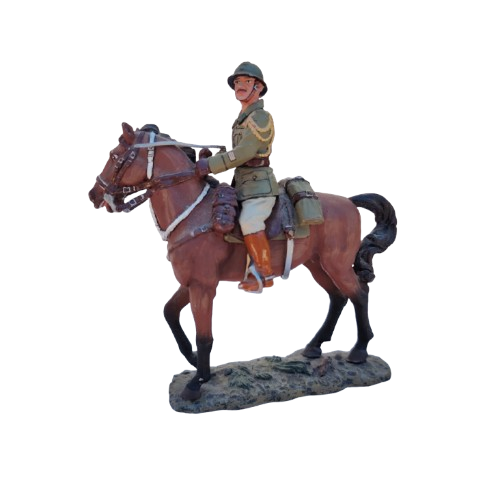 King & Country WWII. French Cavalry Officer Mounted. FOB013. Retired