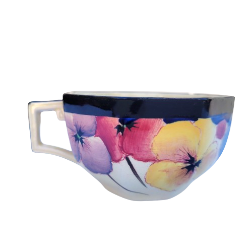 Royal Doulton Art Deco Pansy Cup D4049