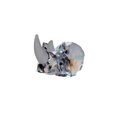 Swarovski Crystal Large Rhinoceros the African Wildlife