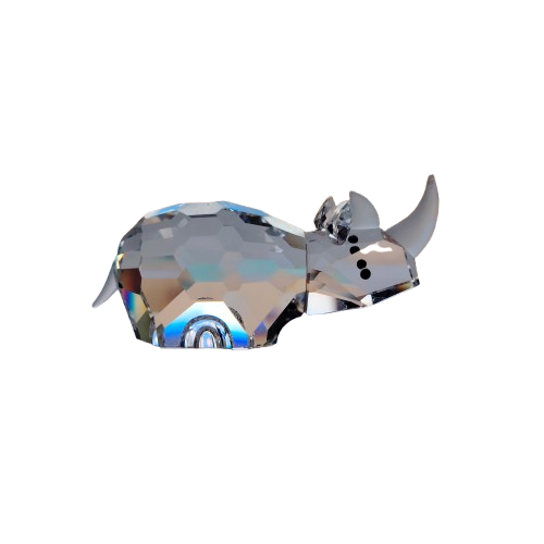 Swarovski Crystal Large Rhinoceros the African Wildlife