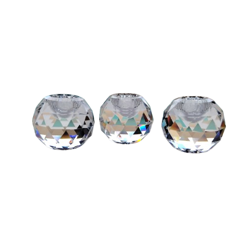 Swarovski Crystal Small Global Round Candleholders