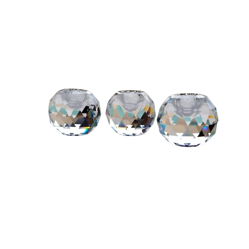 Swarovski Crystal Small Global Round Candleholders