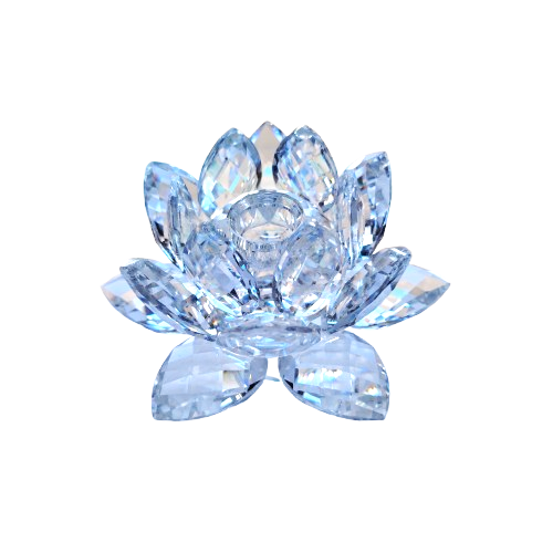 Swarovski Crystal Medium Water Lily Candleholder  Candle holder