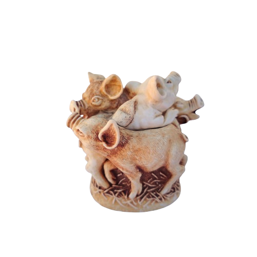 Harmony Kingdom Pig Hog Treasure Chest