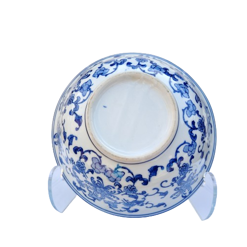Large Chinese Blue on White Porcelain Serving dish Bowl