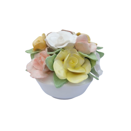 Floral Bone China Durban Floral Pot of Flowers