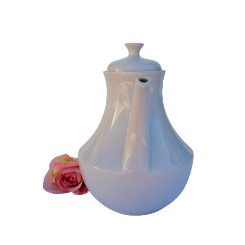 Large White Porcelain Coffee Tea Pot