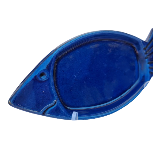 Terre Provence French Pottery Blue Fish Rest