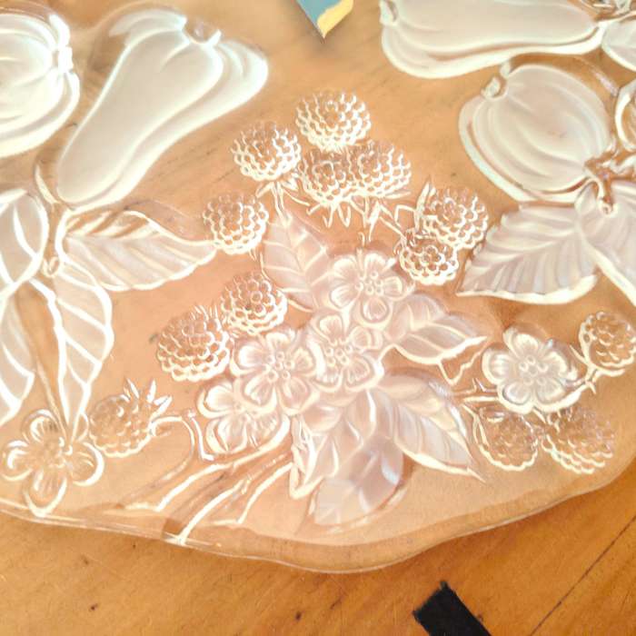 Walther Glass Arabella Harvest Crystal Glass Cake Platter