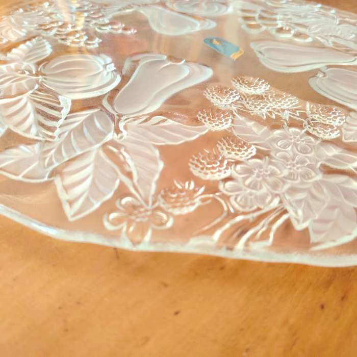 Walther Glass Arabella Harvest Crystal Glass Cake Platter