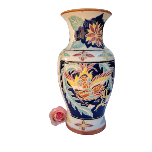 Oriental Asian Vietnamese Pottery Large Vase