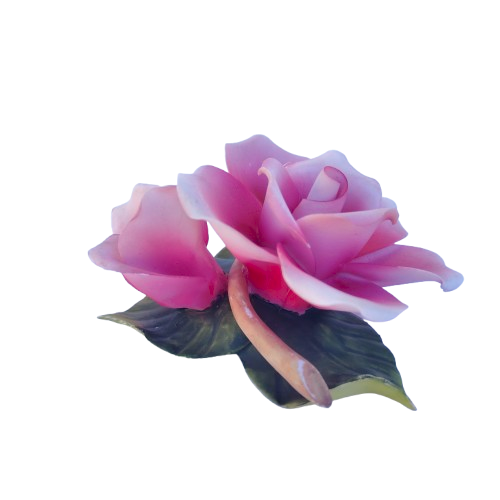 Capodimonte Porcelain Delicate Pink Roses