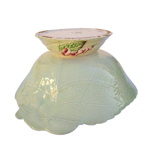 Carlton Wear Green Foxglove Leaf Bowl Australian Design