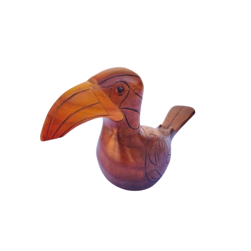 Birds of Africa carved and hand painted Yellow billed Hornbill