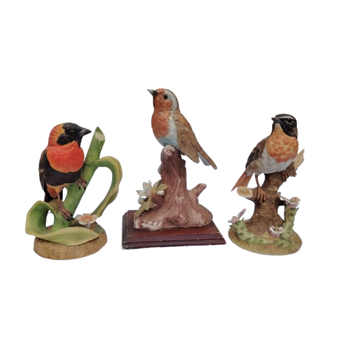 Heritage Porcelain Limited Birds x 3