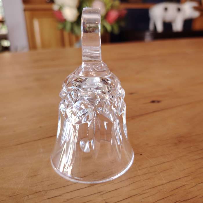 Beautiful Cut Glass Crystal Table Bell Maybe Waterford