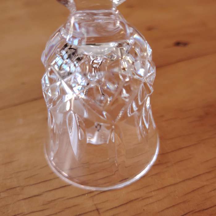 Beautiful Cut Glass Crystal Table Bell Maybe Waterford