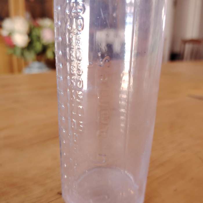 Vintage Glass graduated measuring bottle
