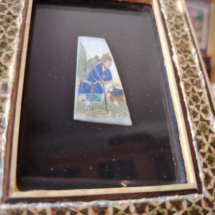 Persian Miniature work of art hand-painted by Iranian artist Hossein Fallahi