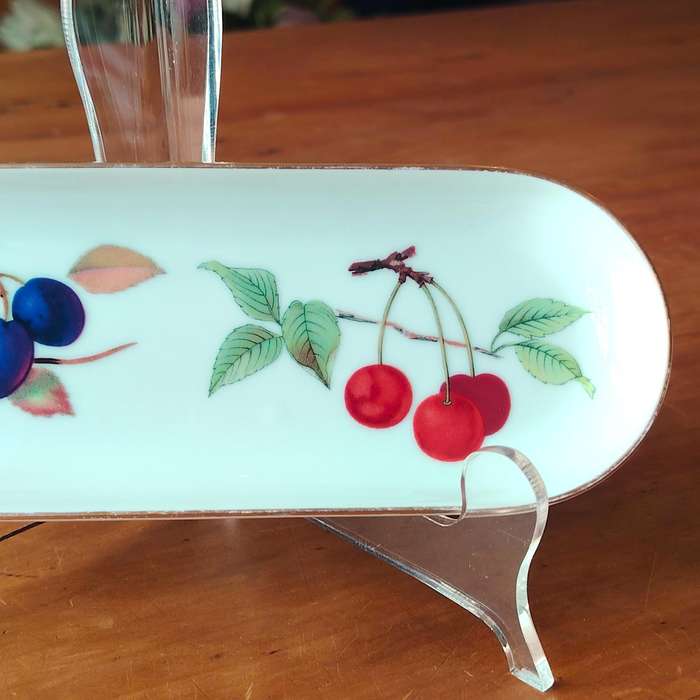 Royal Worcester Oval Dish Evesham Porcelain England