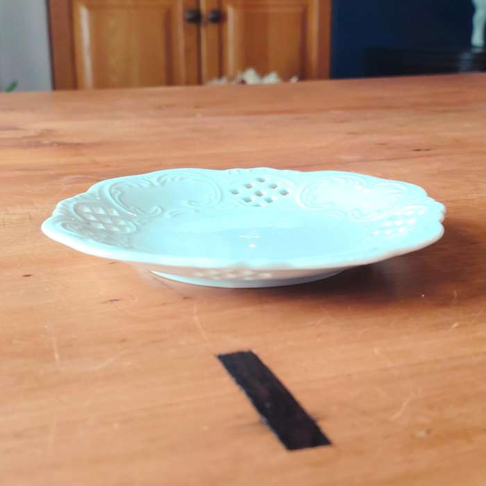 Wiesenthal Reticulated white Plate Dish Porcelain German
